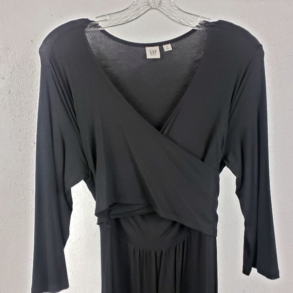 GAP Black Wrap Dress - Picture 2 of 11